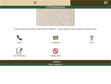 Tablet Screenshot of dbbinders.com